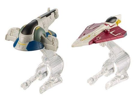 Hot Wheels Star Wars Slave 1 Vs. Jedi Starfighter Starship 2-Pack Cheap