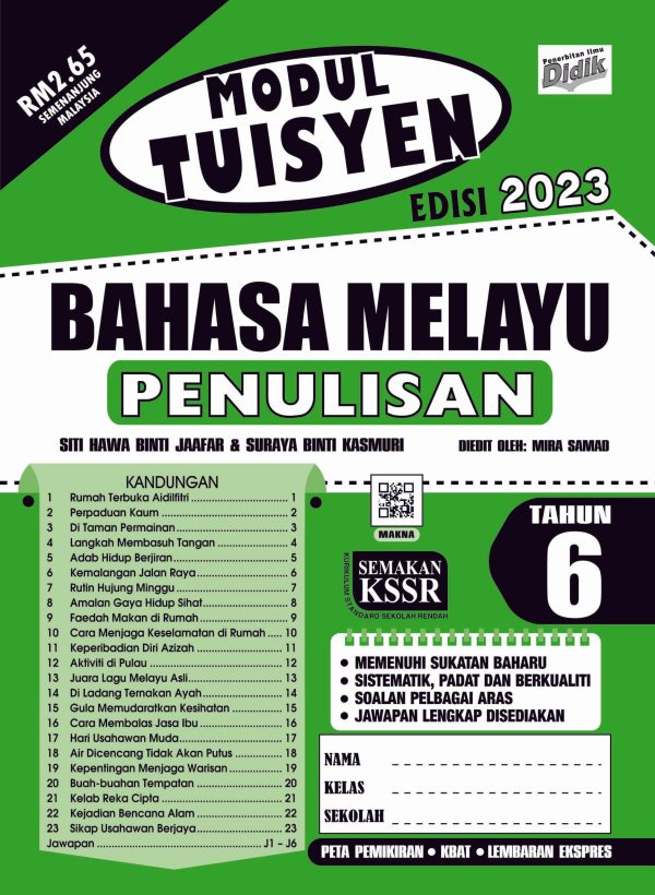 Modul Tuisyen Edisi 2023 Bahasa Melayu Tahun 6 Penulisan Online