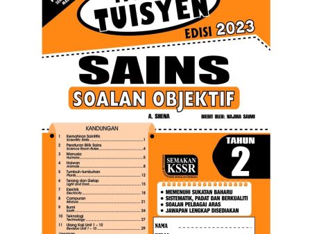 Modul Tuisyen Edisi 2023 Sains Tahun 2 Soalan Objektif Online