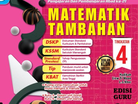 Modul Versatil P&P Matematik Tambahan Tingkatan 4 (A+B) 2022 on Sale